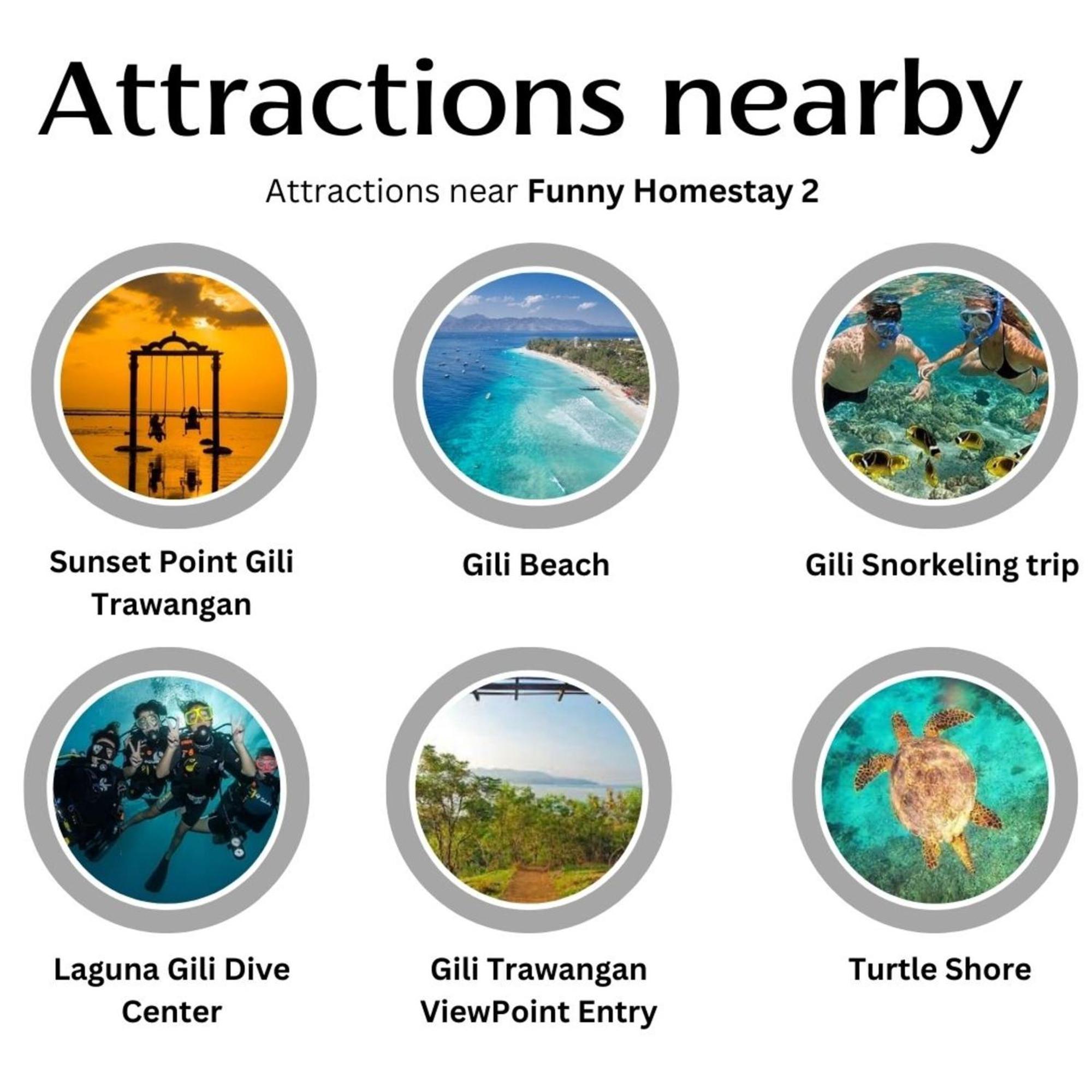 Funny Homestay 2 Gili Trawangan Exterior photo